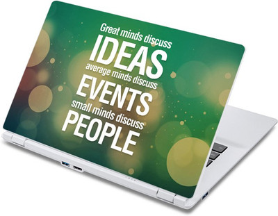 

ezyPRNT Great Minds Motivation Quote (13 to 13.9 inch) Vinyl Laptop Decal 13
