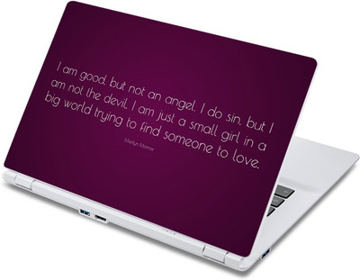 

ezyPRNT Marlyn Monroe Motivation Quote a Vinyl Laptop Decal 10