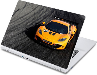 

ezyPRNT Yellow Motor Car Racing Sports (13 to 13.9 inch) Vinyl Laptop Decal 13