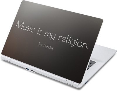 

ezyPRNT Music is my Religion Vinyl Laptop Decal 10