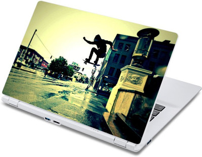 ezyPRNT Skateboarding Sports Green (13 to 13.9 inch) Vinyl Laptop Decal 13