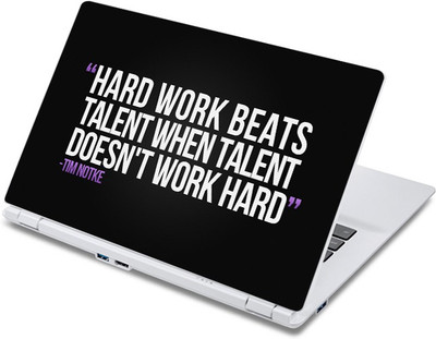 

ezyPRNT Hard Work beats Talent Quote (13 to 13.9 inch) Vinyl Laptop Decal 13
