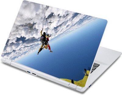 ezyPRNT awesome sky diving Vinyl Laptop Decal 10