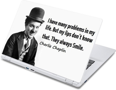 

ezyPRNT Charlie Chaplin Motivation Quotes a Vinyl Laptop Decal 10