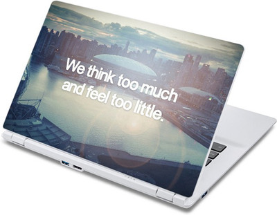 

ezyPRNT We think too much Motivation Quote Vinyl Laptop Decal 10