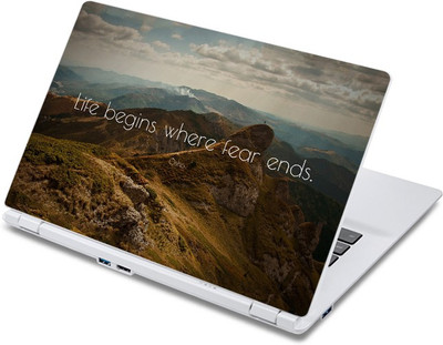 

ezyPRNT Life begins where Fear ends Motivation Quote Vinyl Laptop Decal 10