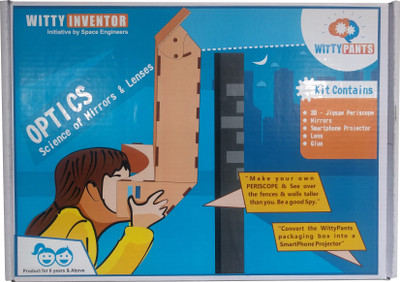 

WittyPants Optics Kit: Periscope & Smartphotne Projector(Multicolor)
