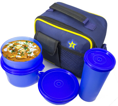 Flipkart SmartBuy Square Blue 4 Containers Lunch Box(950 ml)
