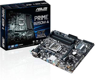 

Asus PRIME B250M-A Motherboard(Black)
