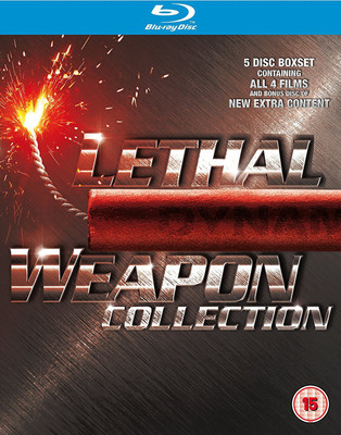 

Lethal Weapon: The Complete 4 Movies Collection- Lethal Weapon + Lethal Weapon 2 + Lethal Weapon 3 + Lethal Weapon 4 (5-Disc Box Set)(Blu-ray English)