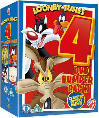 

Looney Tunes 4 Movies Collection: Wile E. Coyote + Road Runner + Sylvester + Porky Pig (4-Disc Set)(DVD English)