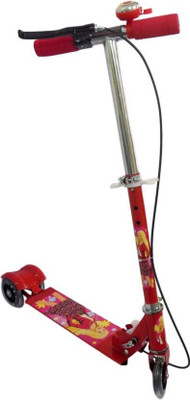 

Hariom Enterprise Three Wheeled Height Adjustable Scooter with Lights & Breaks(Red)