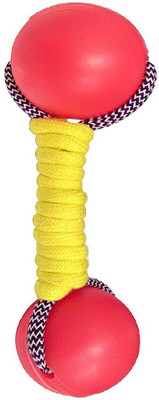 

Pets Empire Pet Toy Dog Plastic Ball Dumble Toys or Dogs Training Playing Chewing Pet Sports Toy Pet Products Dog Suppliers With Rope 1 Piece Color May Vary Plastic, Jute Chew Toy For Dog