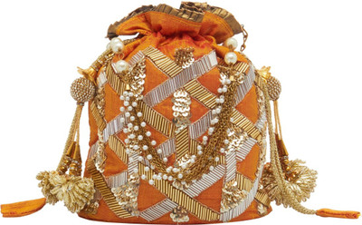 

TARUSA Stylish Potli Potli(Yellow)