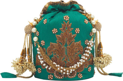 

TARUSA Stylish Potli Potli(Green)