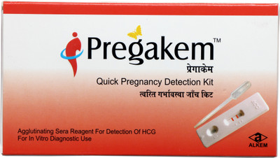 ALKEM QUICK PREGNANCY DETECTION KIT SET OF ONE Pregnancy Test Kit(1 Tests) available at flipkart for Rs.59