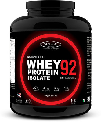 

Sinew Nutrition Raw Whey Protein Isolate 92%, 3 kg Unflavoured Whey Protein(3 kg, Unflavored)