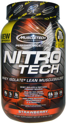 

Muscletech Performance Series Nitrotech Whey Protein(907 g, Strawberry)