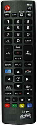 LipiWorld Led Lcd Universal Remote Control For  3d Smart Led/Lcd Lg Remote Controller(Black)