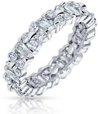 

Bling Jewelry Sterling Silver Cubic Zirconia Silver Plated Ring