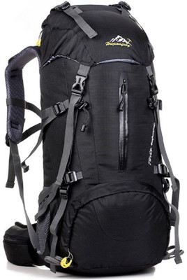 

FuerDanni Camping Hiking backpack travel bag mountaineering back bags Rucksack - 55 L(Black)