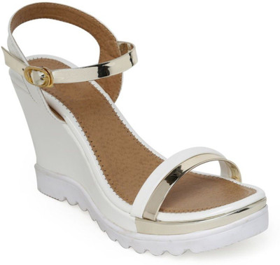

Stepee Women White Wedges