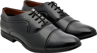 

WalkJump premium range shoes, party wear formals, officewear, Lace Up For Men(Black