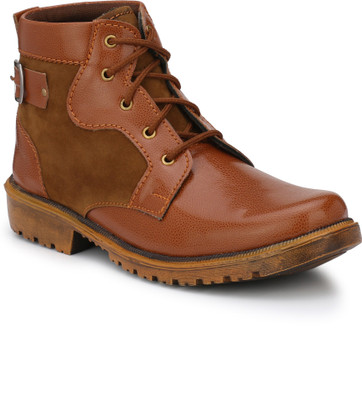 

Real Blue Boots For Men(Tan