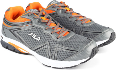 

Fila KALVON Running Shoes For Men(Grey, Dk gry/org