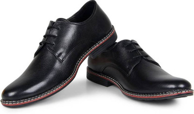 

NMD Men's Pure Leather Formal Shoes Lace Up For Men(Black