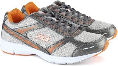 

Fila LITE RUNNER PLUS 4 Running Shoes For Men(Grey, Lt gry/met sil/org