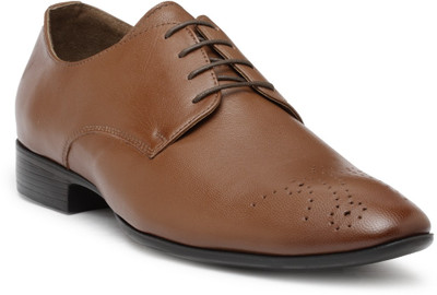 

Teakwood Leather Shoes Derby For Men(Tan