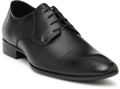 

Teakwood Leather Shoes Derby For Men(Black