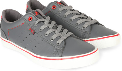 

Fila APIO Canvas Shoes For Men(Grey, Dk gry/rd