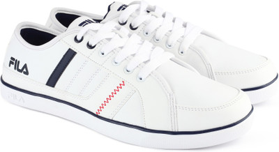 

Fila EASTON Canvas Shoes For Men(White, Wht/nvy