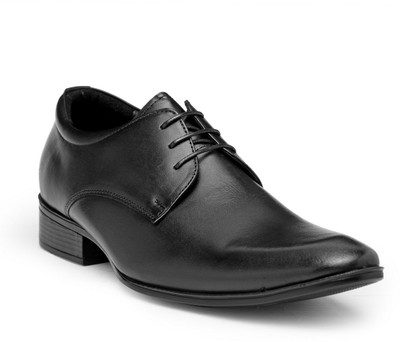 

Teakwood Leather Shoes Derby For Men(Black
