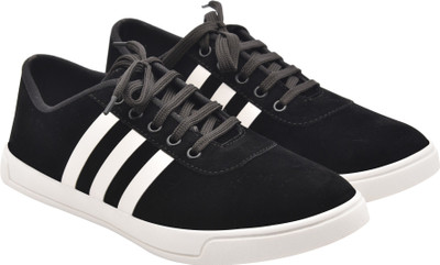 

WalkJump casual shoes, smart canvas shoes, Sneakers For Men(Black