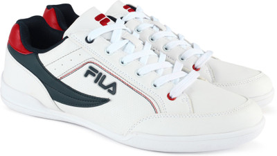 

Fila BAKER II Canvas Shoes For Men(White, Wht/nvy/rd