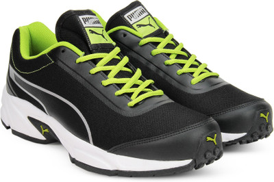 

Puma Rafter IDP Running Shoes For Men(Black, Puma black-limepunch-puma silver