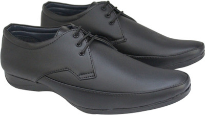 

FOOTSTEPS Premium Quality Synthetic Leather Formal shoes for man Lace Up For Men(Black