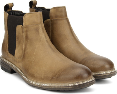 

Hush Puppies APOLLO CHELSA Boots For Men(Tan, Black