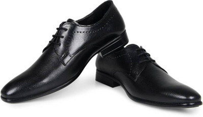 

NMD Men's Pure Leather Formal Shoes Lace Up For Men(Black