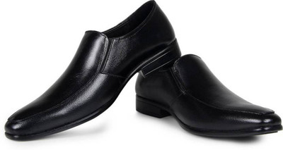 

NMD Men's Pure Leather Formal Shoes Slip On For Men(Black