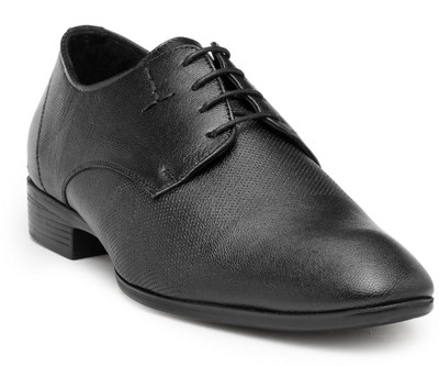 

Teakwood Leather Shoes Derby For Men(Black