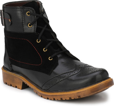 

Real Blue Boots For Men(Black