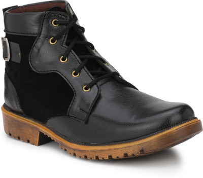 

Real Blue Boots For Men(Black