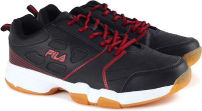

Fila BECKER II Tennis Shoes For Men(Black, Red, Blk/rd