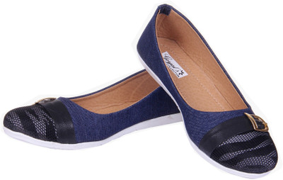 

Goyal Black Net Bellies For Women(Black, Blue