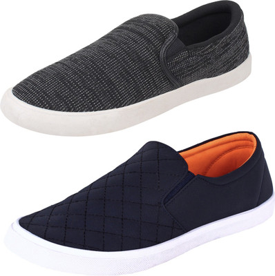 

Aero 02 Pair Combo Canvas Casuals For Men(Multicolor, Nblue::orange::black
