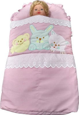 GoodStart Baby Boys and Girls Comforter/ Sleeping cum Carry Bag, Pink, 0-6 Months Sleeping Bag(Pink) Flipkart